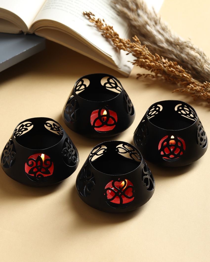 Sharingan Iron T-Light Candle Holder | Set Of 4 | 3 x 2 inches