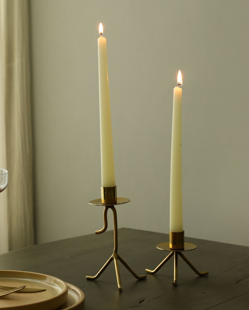 Marquesa Glow Elegant Iron Candle Holders |  Pack Of 2