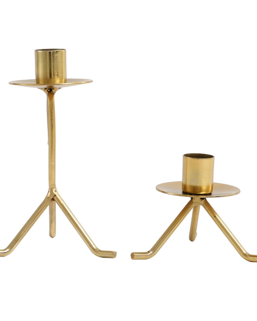 Marquesa Glow Elegant Iron Candle Holders |  Pack Of 2