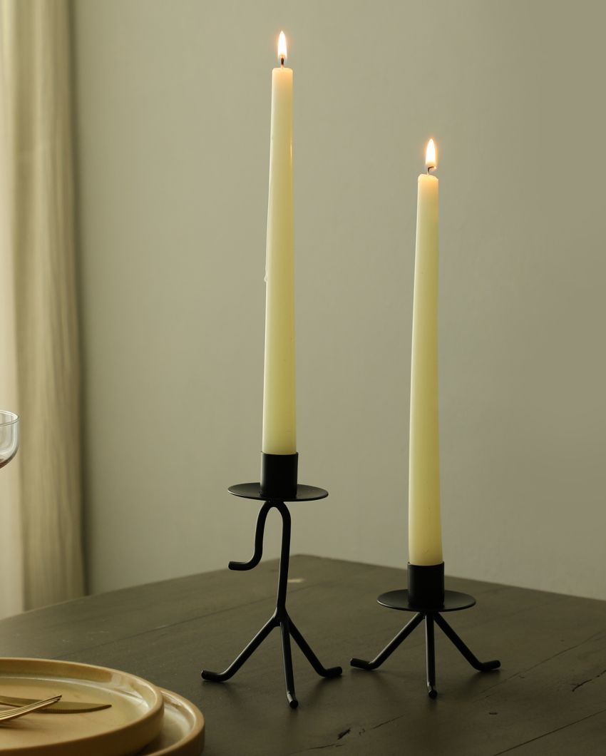 Marquesa Glow Elegant Iron Candle Holders |  Pack Of 2