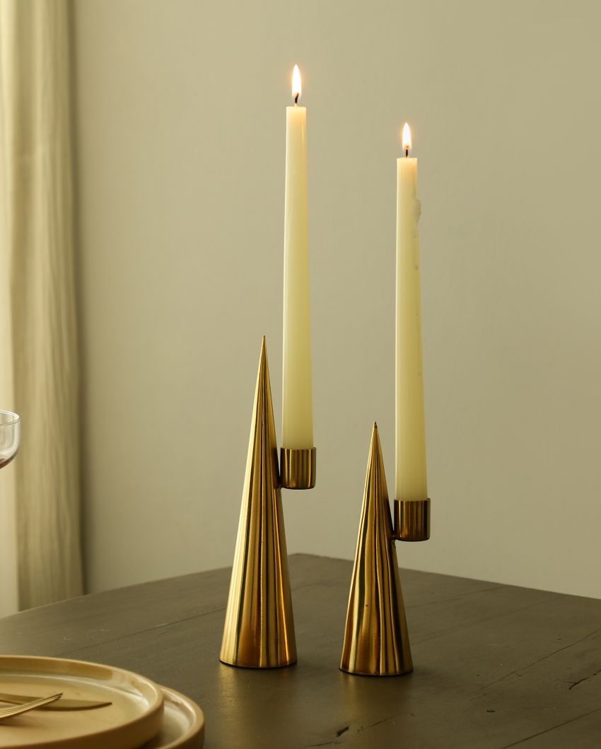 Solstice Elegant Iron Candle Holders | Set Of 2