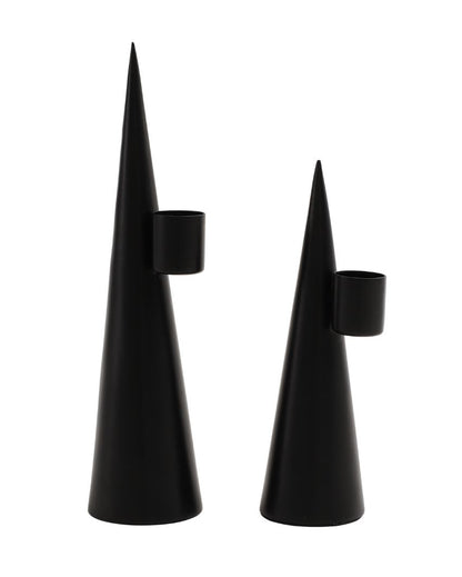 Solstice Elegant Iron Candle Holders | Set Of 2