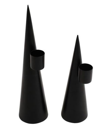 Solstice Elegant Iron Candle Holders | Set Of 2