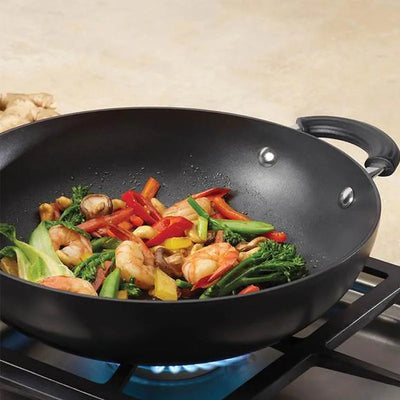 Circulon Origins Non-Stick + Hard Anodized Kadai/Wok With Lid | 12 Inch Default Title