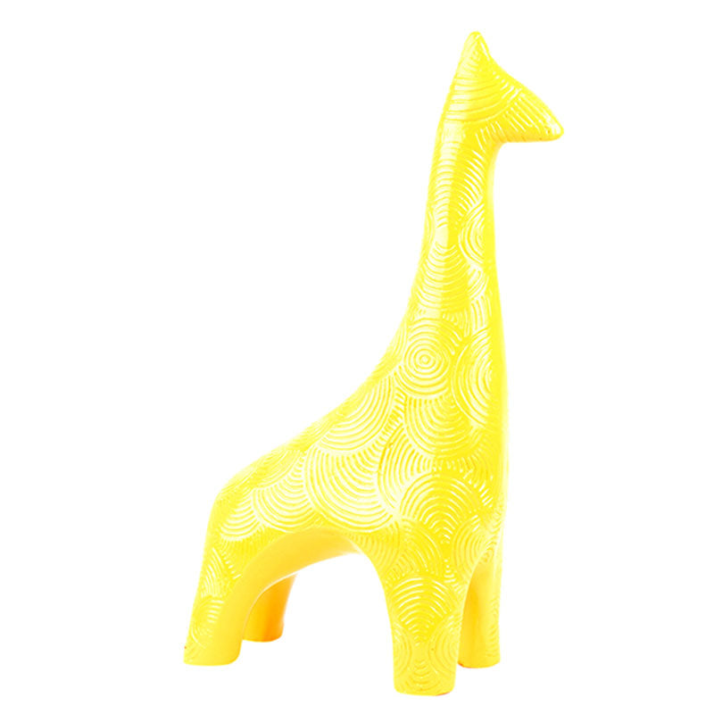 Lysandra Premium Giraffe Sculpture | Multiple Colors Yellow