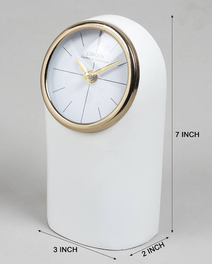 Temporal Aluminum Table Clock | 3 x 2 x 7 inches