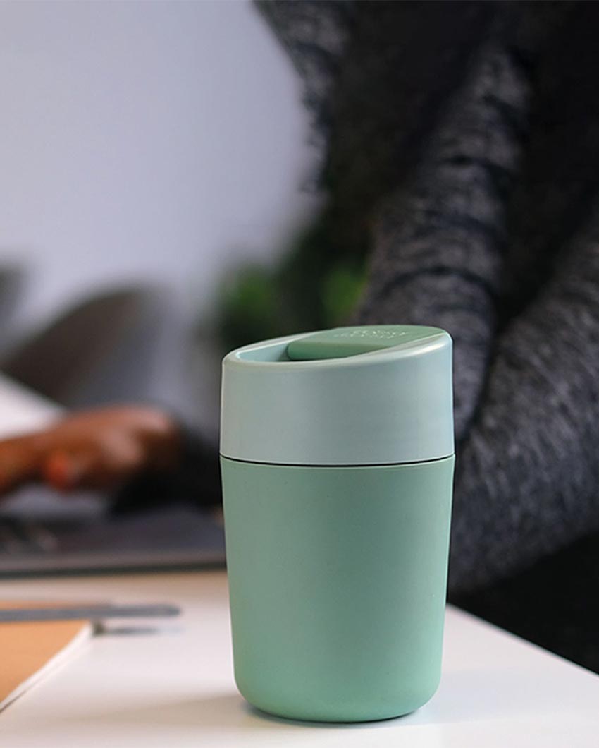 Insulated Hydration Green Travel Mug | 340ml | 3 x 6 x 3 inches