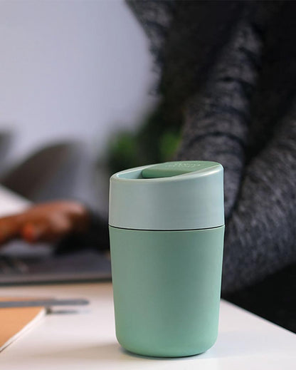 Insulated Hydration Green Travel Mug | 340ml | 3 x 6 x 3 inches
