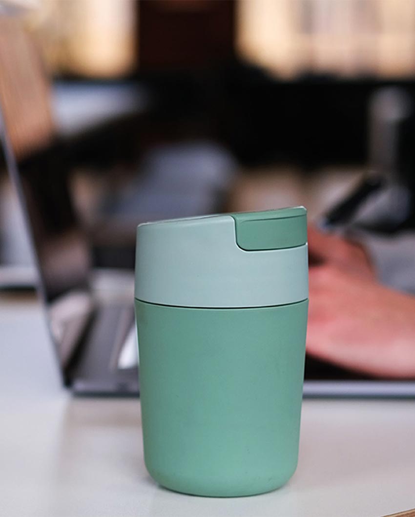 Insulated Hydration Green Travel Mug | 340ml | 3 x 6 x 3 inches