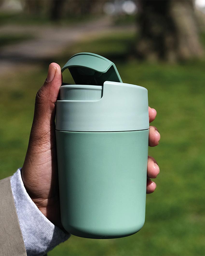 Insulated Hydration Green Travel Mug | 340ml | 3 x 6 x 3 inches