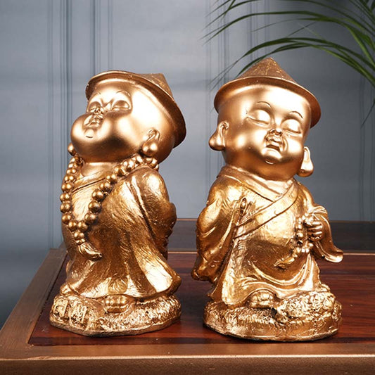 Blanca Premium Monk Figurine For Meditation And Peace |  Set Of 2 Default Title