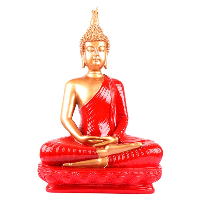 Marta Premium Buddha Figurine | Multiple Colors Red