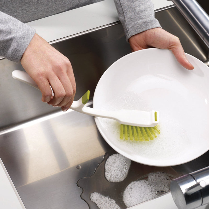 Edge Compact Nonslip Washing Up Dish Brush | Multiple Colors Green