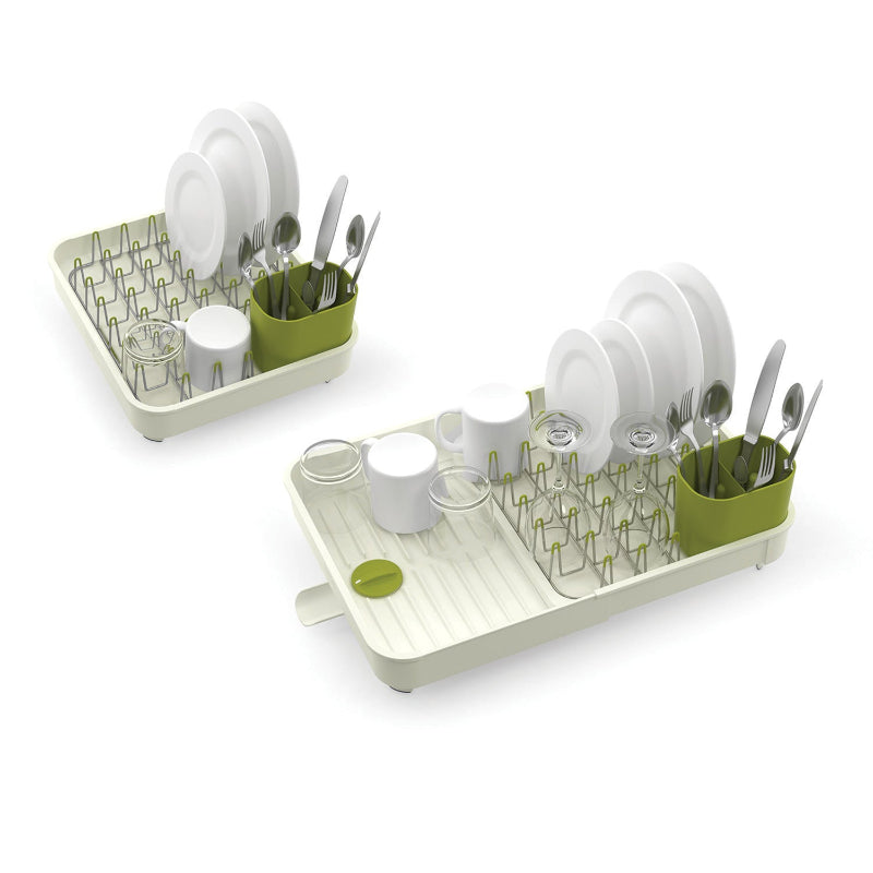 Expandable Dish Rack and Cutlery Drainer| Multiple Colors White