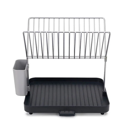 Y-Rack Dish Rack and Drain Board Set with Cutlery Organizer Dish Drainer | Multiple Colors Grey