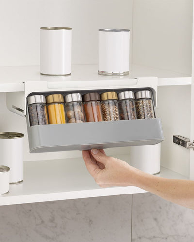 Under-Shelf Spice Polypropylene Storage Rack | 13 x 4 x 5 inches