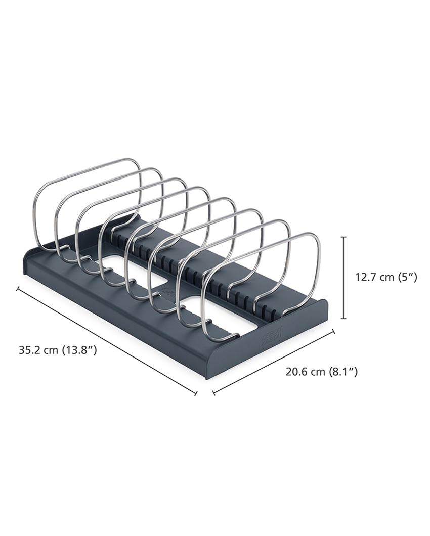 Premium Build Black Shade Bakeware & Cookware Organizer | 8 x 14 x 5 inches