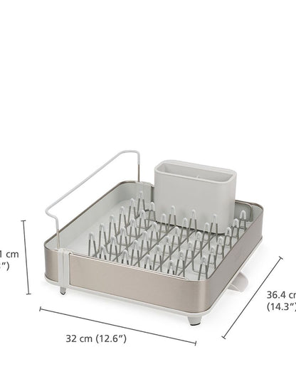 Beautiful Silver Shade Dish Rack | 13 x 14 x 6 inches