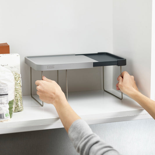 CupboardStore Gray Expandable Smart Storage Shelf Default Title