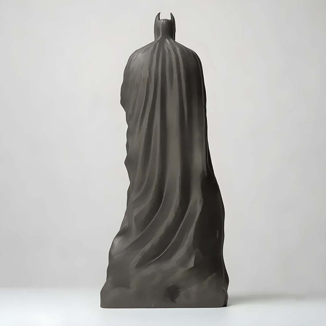 Iconic Batman Memorial Black Statue Showpiece | 6 x 6 x 14 inches