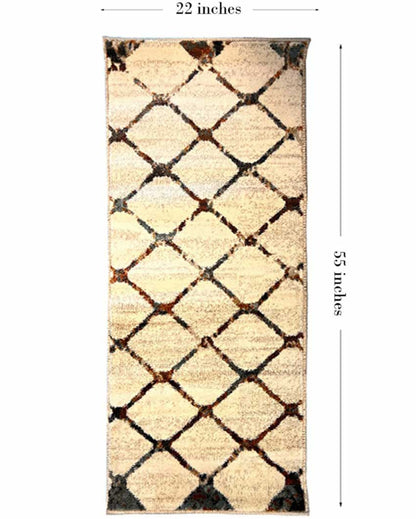 Eclectic Styles Printed Polypropylene Floor Runner | 55 x 22 inches