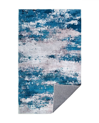 Sleek Polyester Printed Carpet | Washing  Machine Washable