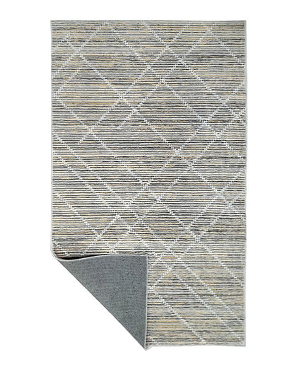 Minimal Polyester Printed Carpet | Washing  Machine Washable