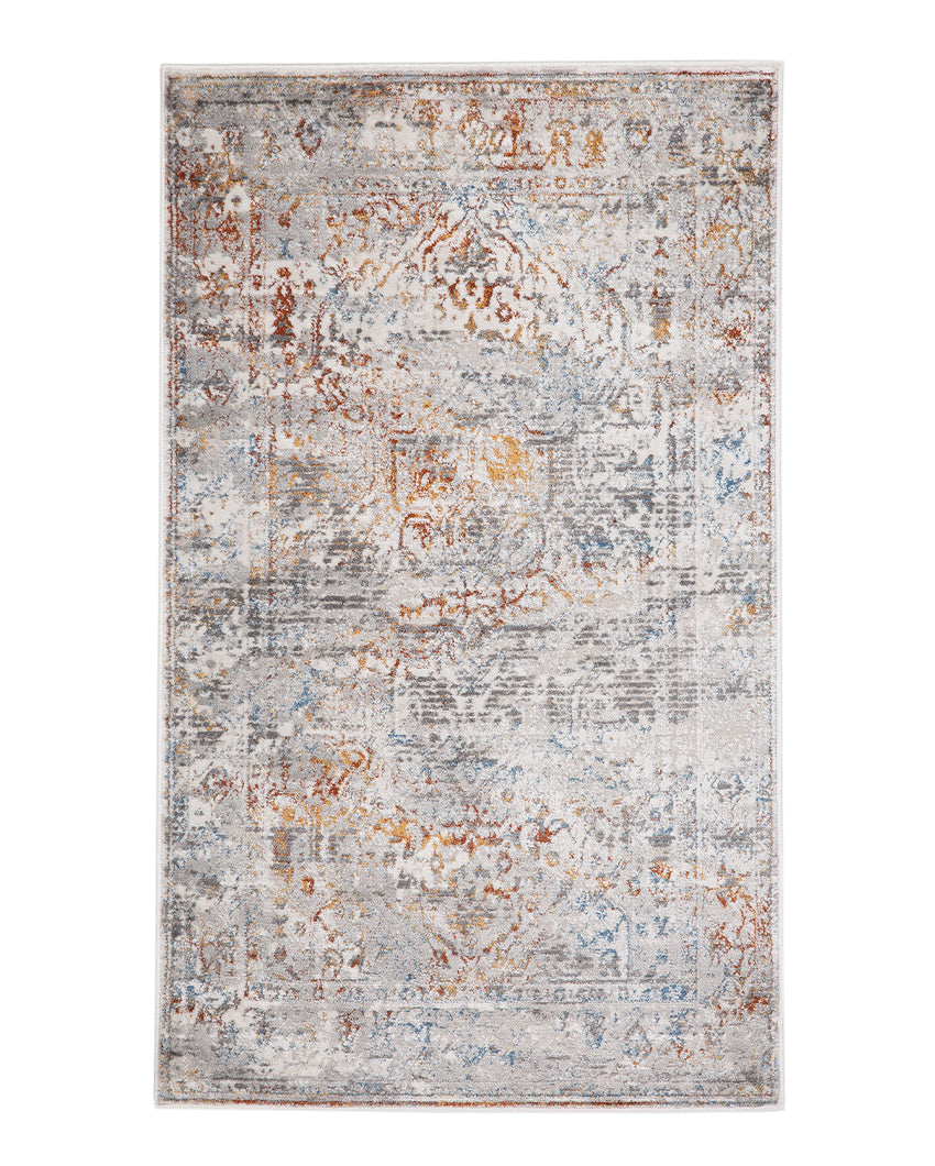 Lively Floral Colorful Polyester Oslo Area Carpet