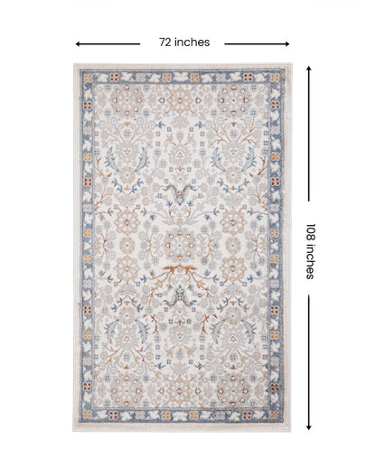 Bold Patterned Colorful Polyester Oslo Area Carpet