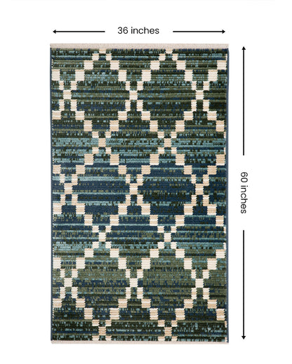 Bright Classic Colorful Frieze Fez Area Carpet