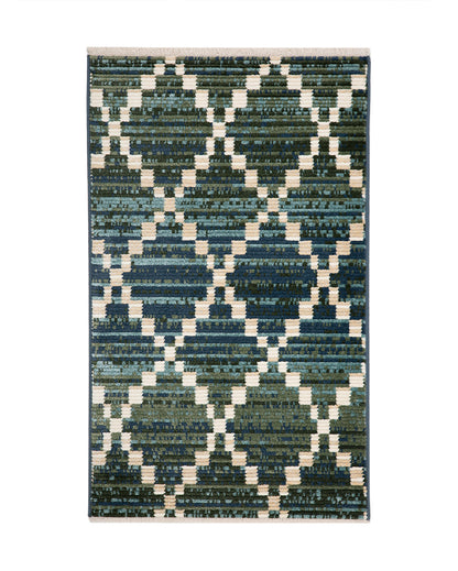 Bright Classic Colorful Frieze Fez Area Carpet