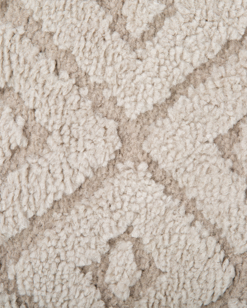 Soft Textured Beige Polyester Siena Area Carpet