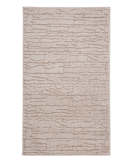 Classic Traditional Beige Polyester Siena Area Carpet