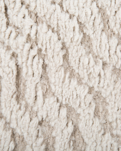 Neutral Solid Beige Polyester Siena Area Carpet