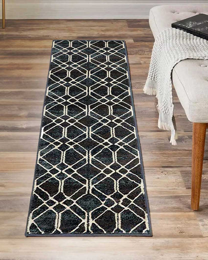 Sophisticated Looks Elegant Printed Polypropylene Floor Runner | 55 x 22 inches