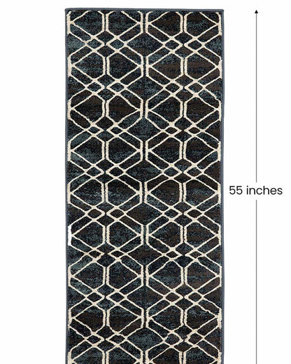 Sophisticated Looks Elegant Printed Polypropylene Floor Runner | 55 x 22 inches