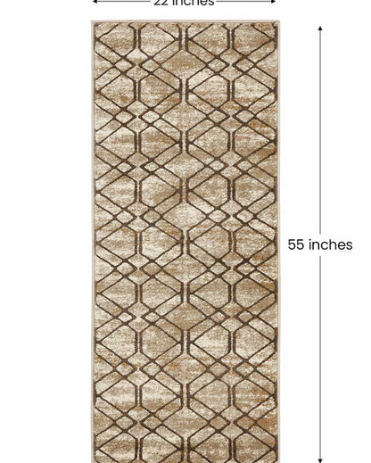 Nature’s Touch Botanical Printed Polypropylene Floor Runner | 55 x 22 inches