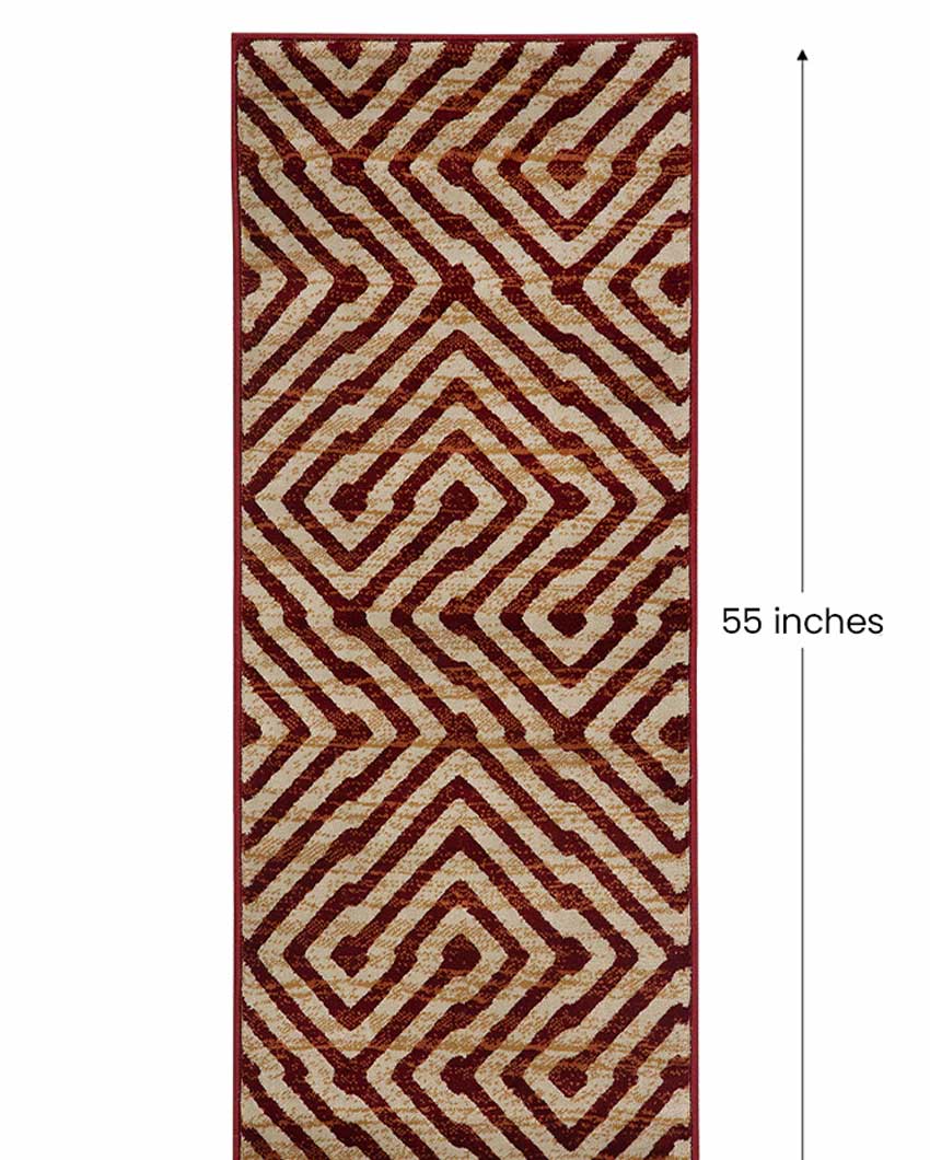 Calming Printed Polypropylene Floor Runner | 55 x 22 inches