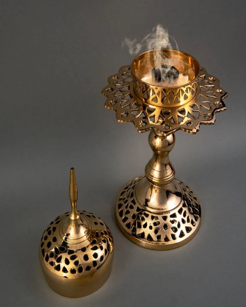 Brass Incense Tower Burner | 5 x 5 x 9 inches