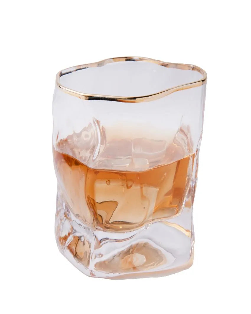 Happy Hours Crystal Whiskey Glass | 3 x 3 x 3 inches