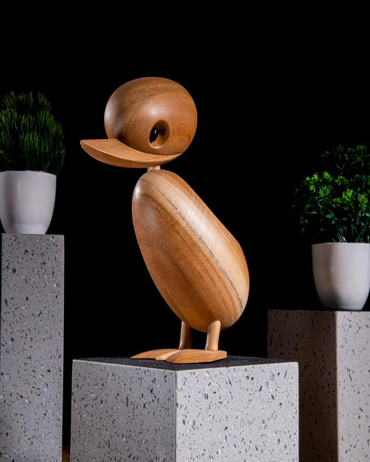 Mama Duck Wooden Miniature Figurine