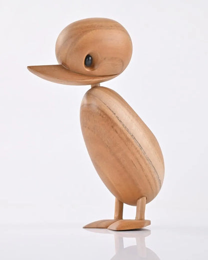 Mama Duck Wooden Miniature Figurine | 6 x 4 x 7 inches