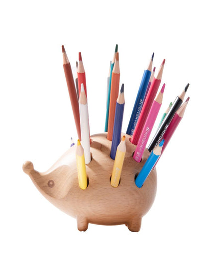 Pricky Pencil Wooden Holder | 7 x 6 x 6 inches