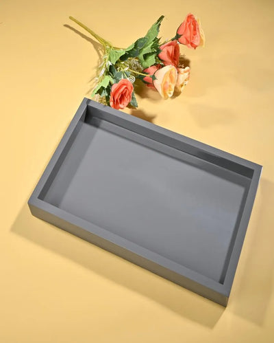 Grande Grey Wooden Gloss Big Tray