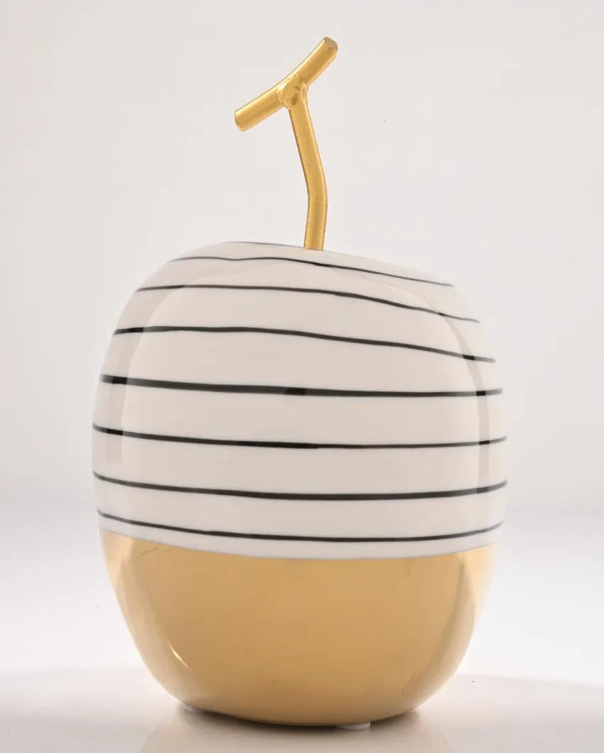 Cheerie Apple Resin Décor Showpiece | 5 x 5 x 6 inches