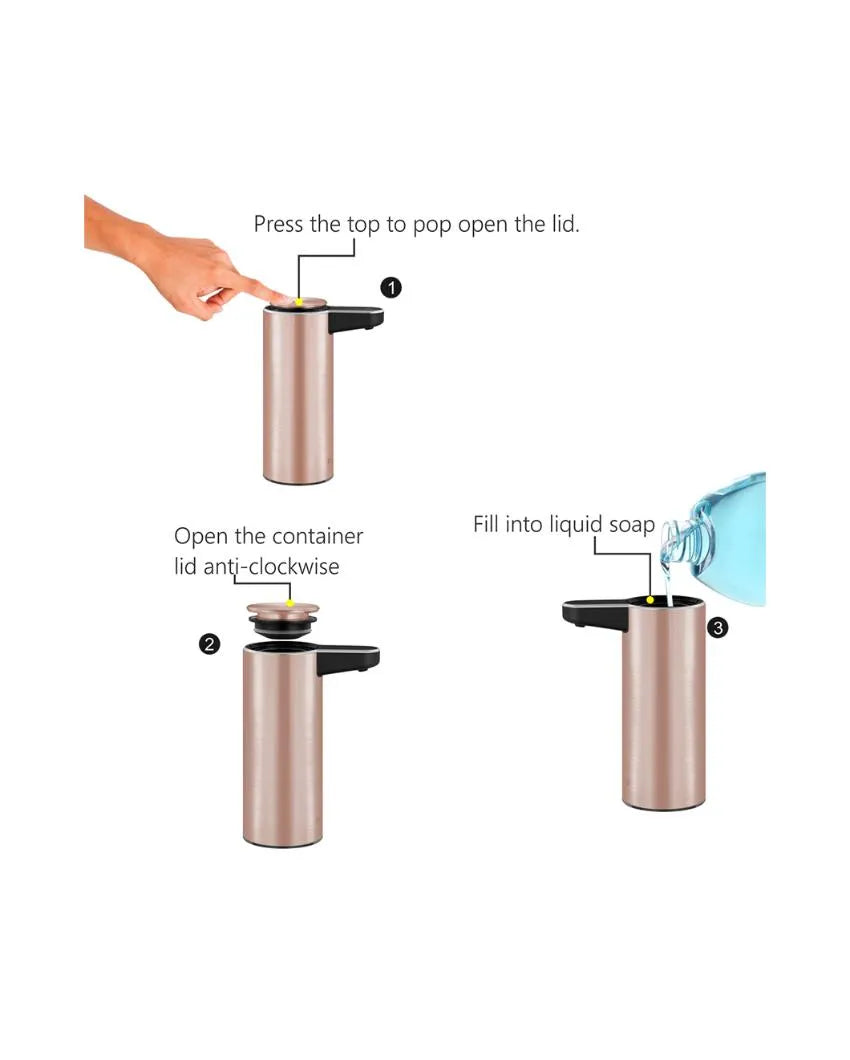 Rose Gold Sensor Soap & Lotion Dispenser | 250ML