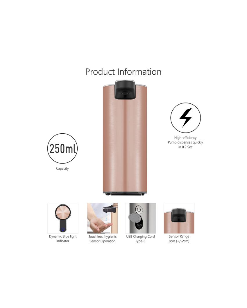 Rose Gold Sensor Soap & Lotion Dispenser | 250ML