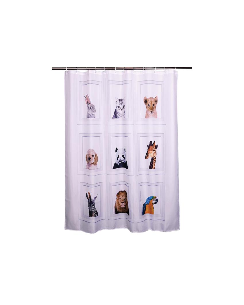 Chic Water Repellent Polyester Shower Curtain | 6.5 Feet