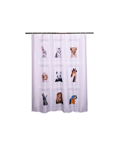 Chic Water Repellent Polyester Shower Curtain | 6.5 Feet