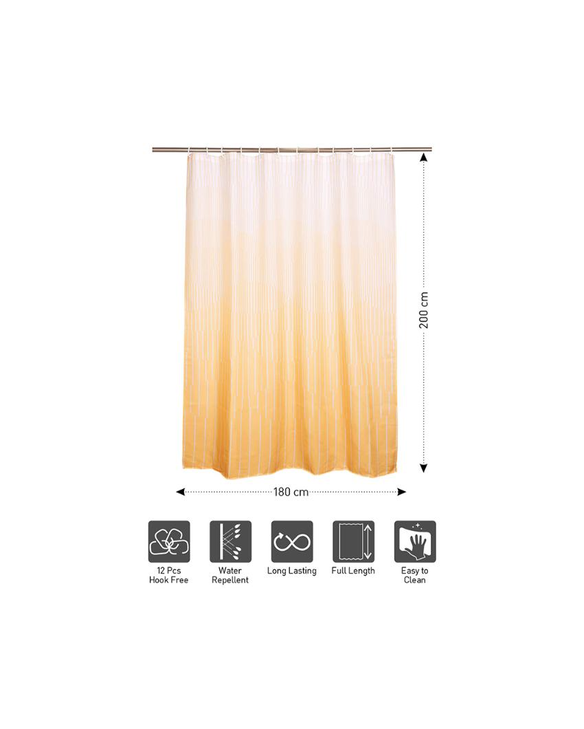 Nic Water Repellent Polyester Shower Curtain | 6.5 Feet